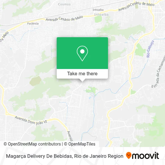 Magarça Delivery De Bebidas map