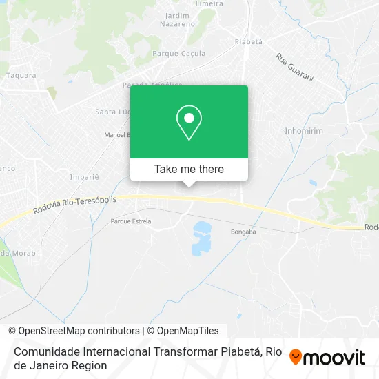 Comunidade Internacional Transformar Piabetá map