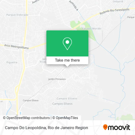 Campo Do Leopoldina map