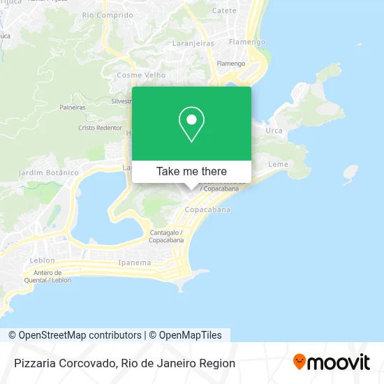 Pizzaria Corcovado map