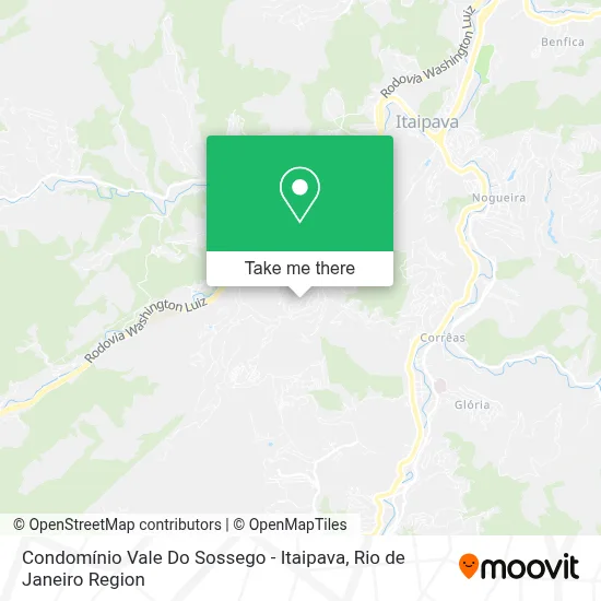 Condomínio Vale Do Sossego - Itaipava map