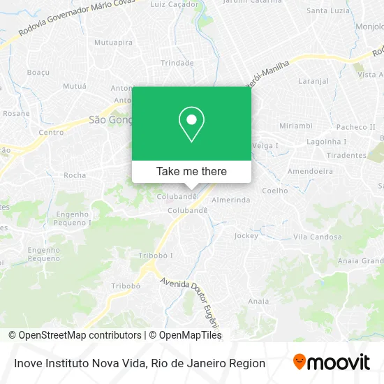 Inove Instituto Nova Vida map