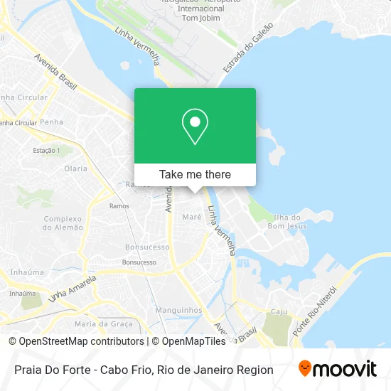 Praia Do Forte - Cabo Frio map