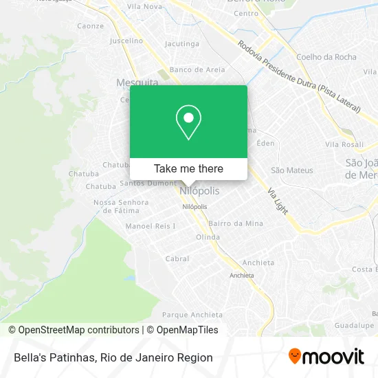 Bella's Patinhas map
