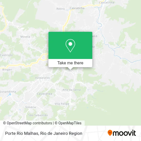 Porte Rio Malhas map