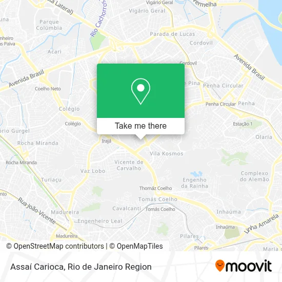 Assaí Carioca map