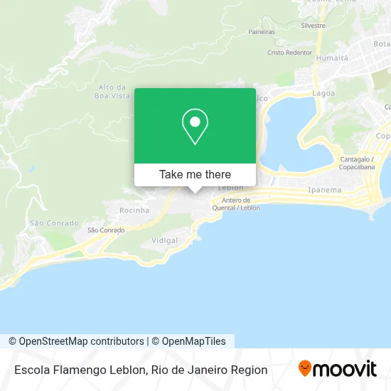 Escola Flamengo Leblon map