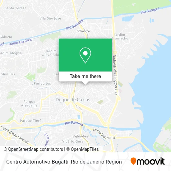 Centro Automotivo Bugatti map