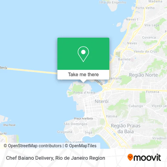 Chef Baiano Delivery map