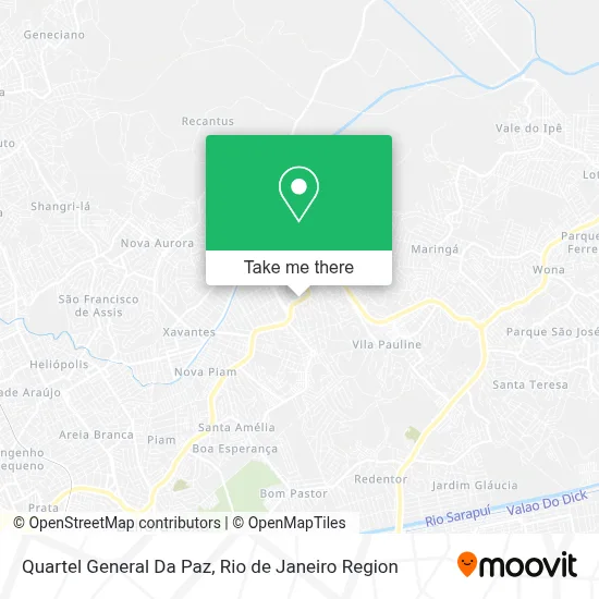 Quartel General Da Paz map