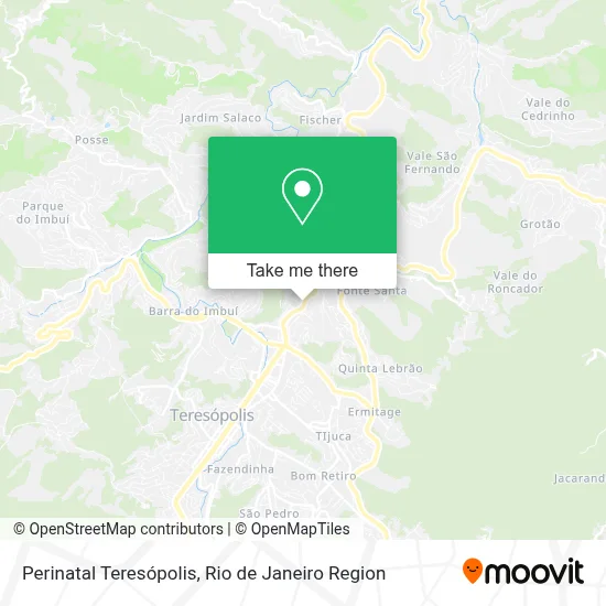Perinatal Teresópolis map