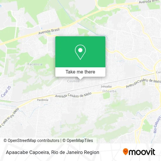 Apaacabe Capoeira map