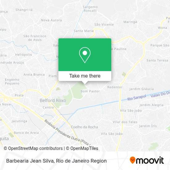 Barbearia Jean Silva map
