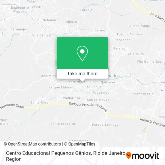 Centro Educacional Pequenos Gênios map