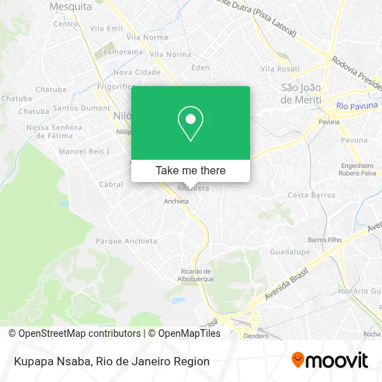 Kupapa Nsaba map