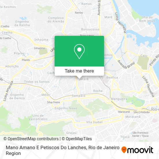 Mano Amano E Petiscos Do Lanches map