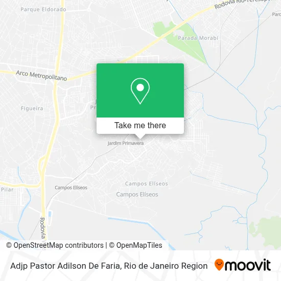 Adjp Pastor Adilson De Faria map