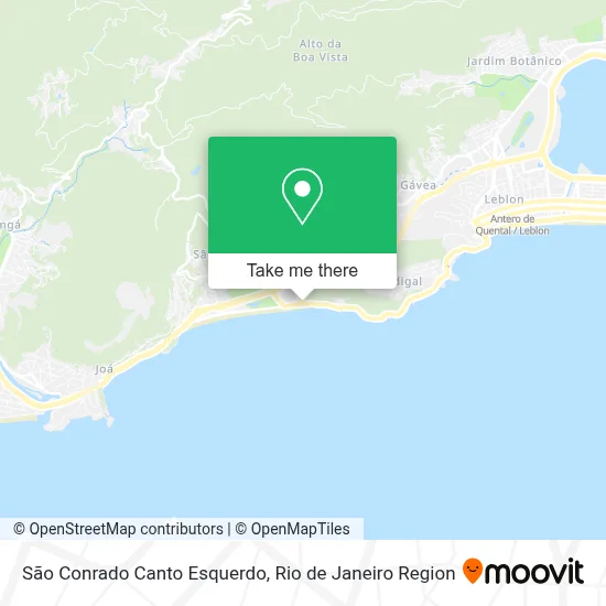 São Conrado Canto Esquerdo map