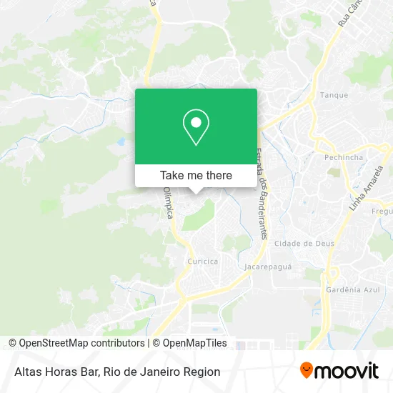 Altas Horas Bar map