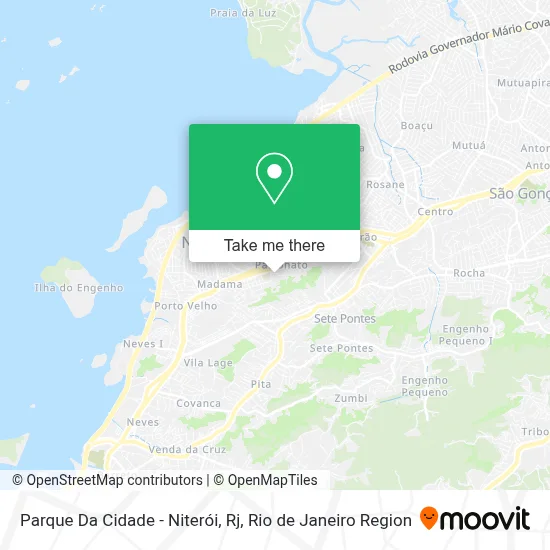 Parque Da Cidade - Niterói, Rj map