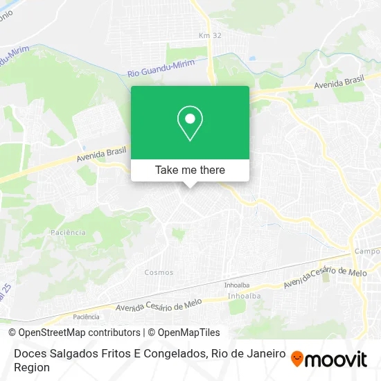 Doces Salgados Fritos E Congelados map