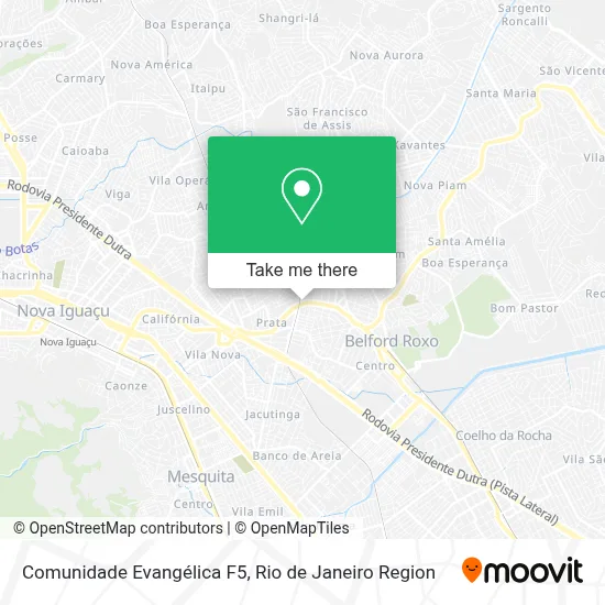 Comunidade Evangélica F5 map
