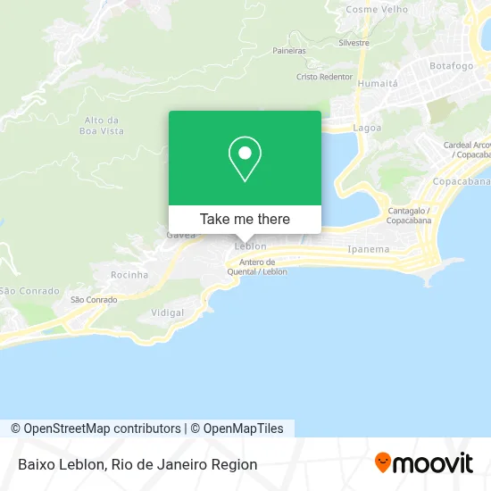 Baixo Leblon map