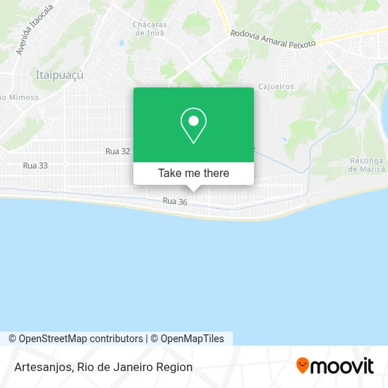 Artesanjos map