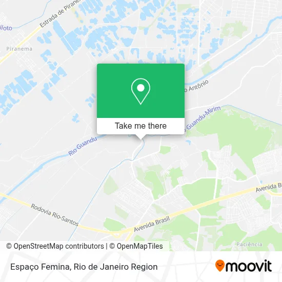 Espaço Femina map