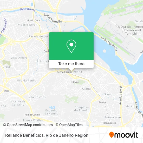 Reliance Benefícios map