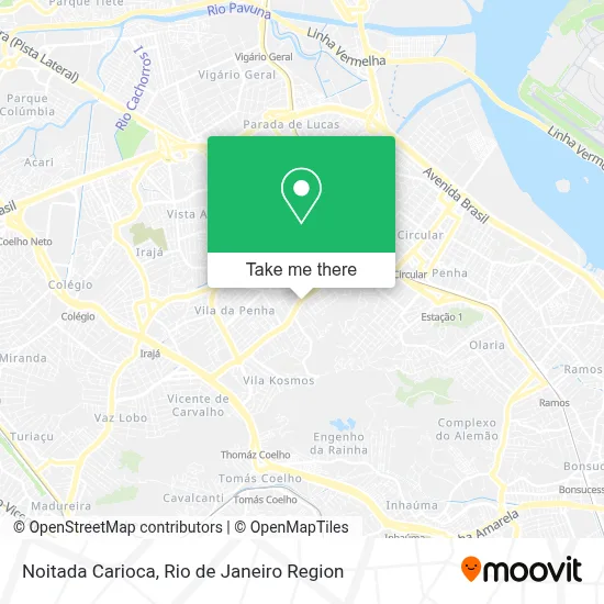 Noitada Carioca map