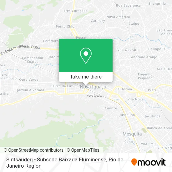 Sintsauderj - Subsede Baixada Fluminense map