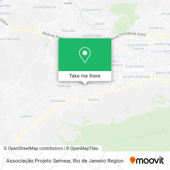 Associação Projeto Semear map