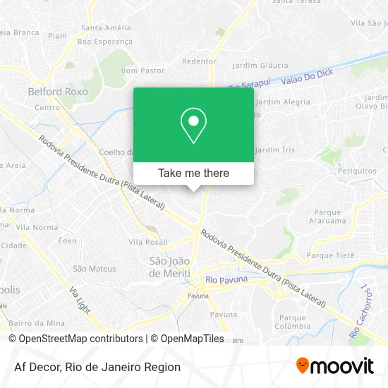 Af Decor map