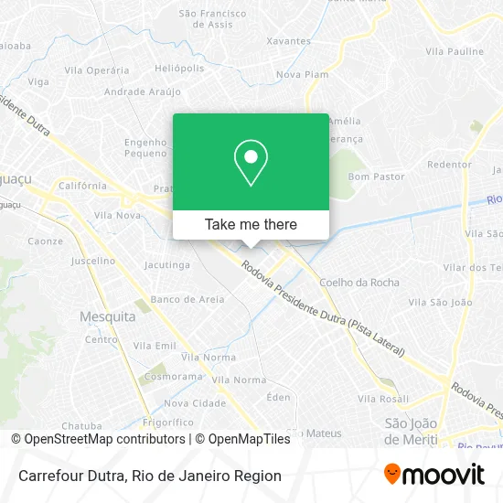 Carrefour Dutra map