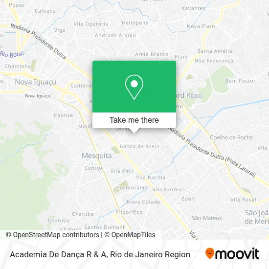 Academia De Dança R & A map