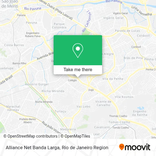 Alliance Net Banda Larga map