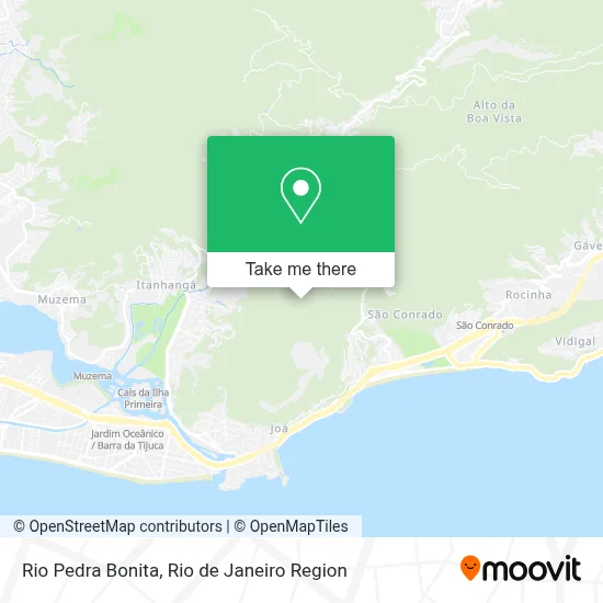 Rio Pedra Bonita map