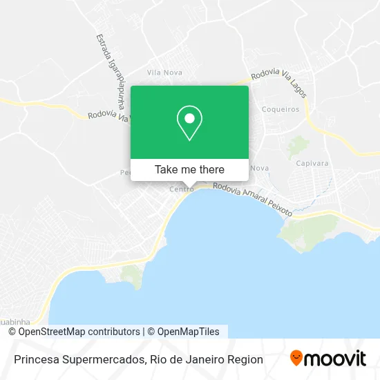 Princesa Supermercados map
