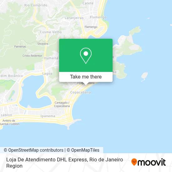 Loja De Atendimento DHL Express map