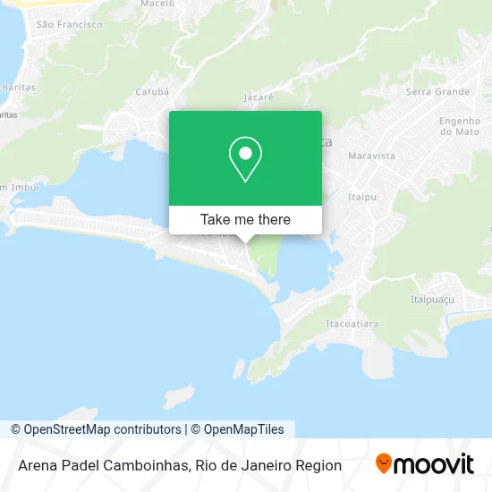 Arena Padel Camboinhas map