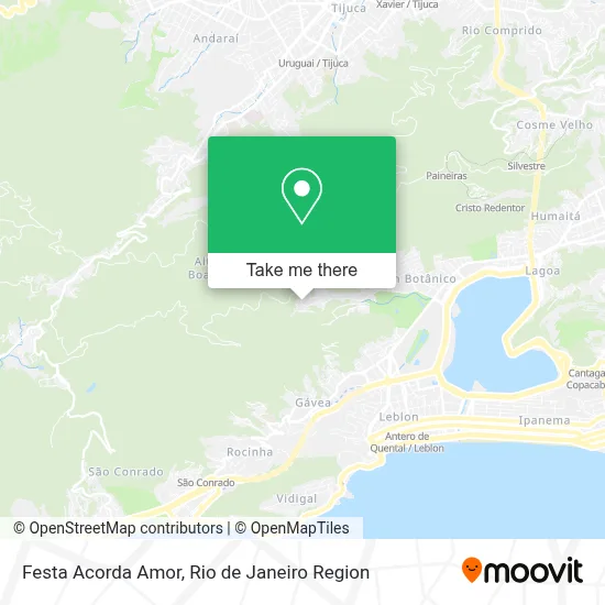 Festa Acorda Amor map