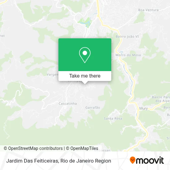 Jardim Das Feiticeiras map