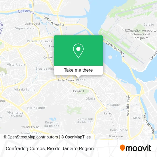 Confraderj.Cursos map