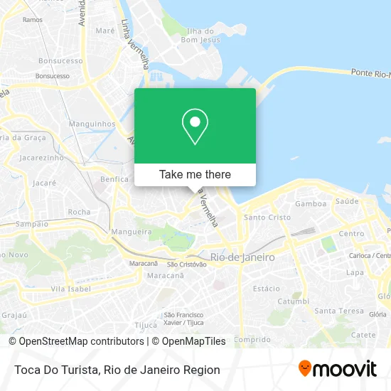 Toca Do Turista map