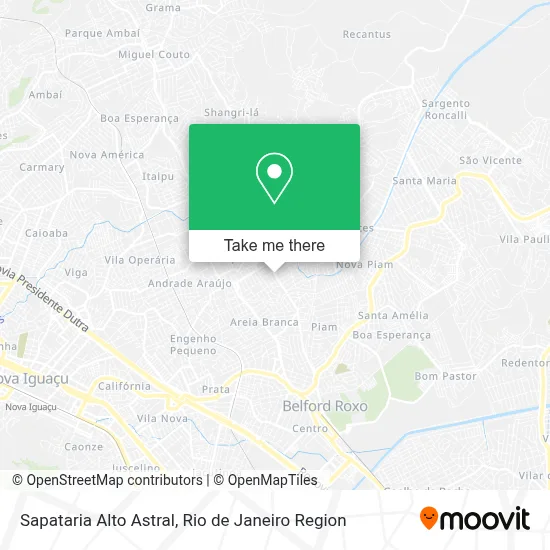 Sapataria Alto Astral map