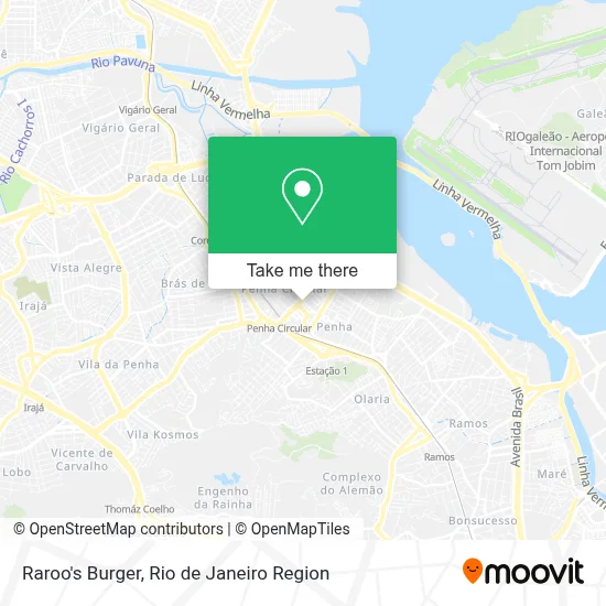 Raroo's Burger map