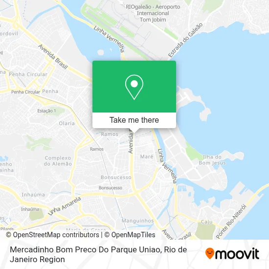 Mercadinho Bom Preco Do Parque Uniao map