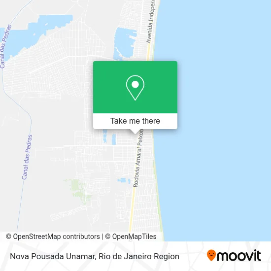 Nova Pousada Unamar map
