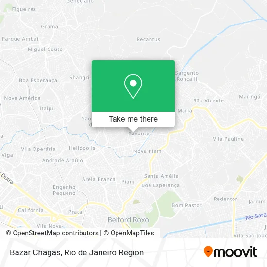 Bazar Chagas map